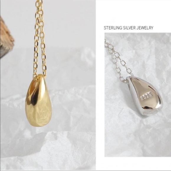 NEW 18K GOLD WATERDROP NECKLACE, NICE NECKLACE, CUTE NECKLACE - Picture 6 of 7
